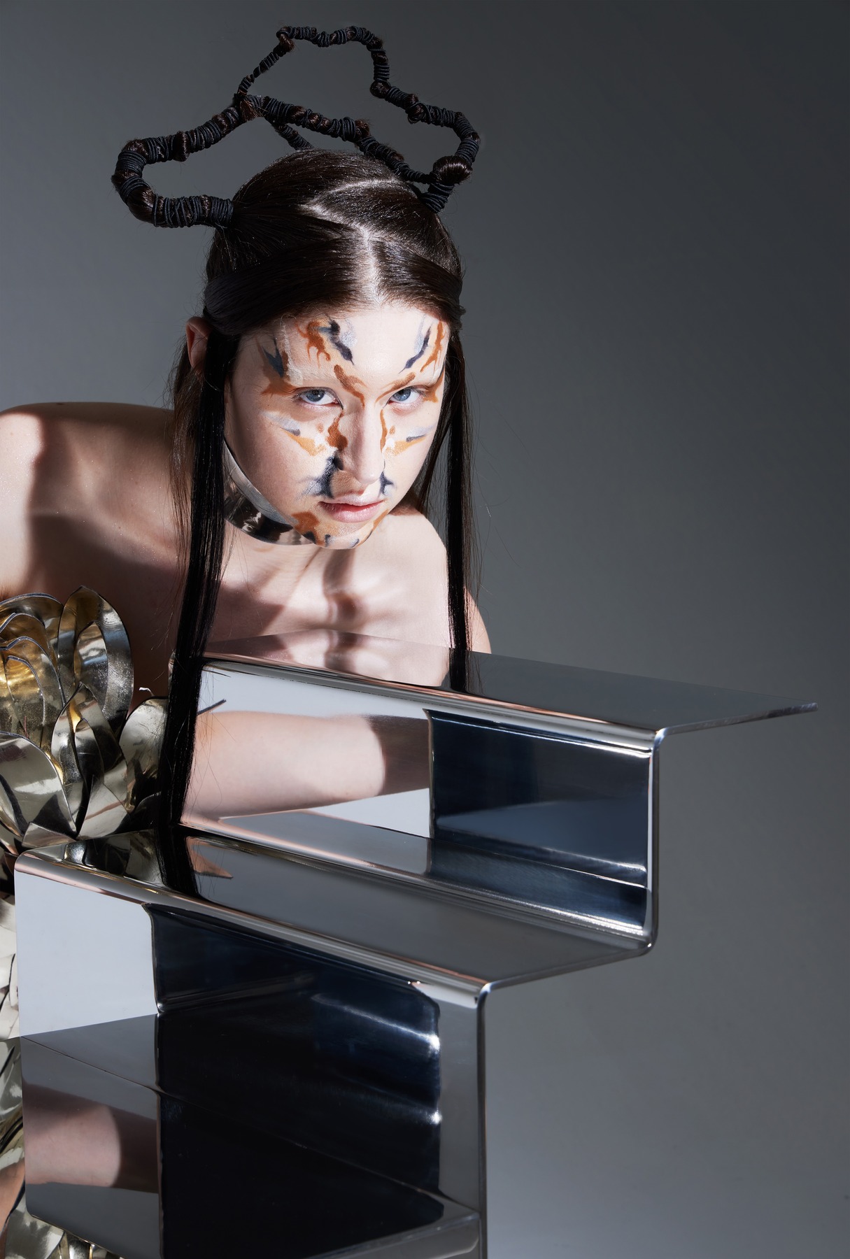 Sculptural hair and painted skin for Galapagos, Mesoamerican Series